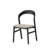 Tempo Dining Chair - Fabric Seat - Black