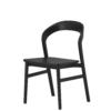 Tempo Dining Chair - Timber Seat - Black