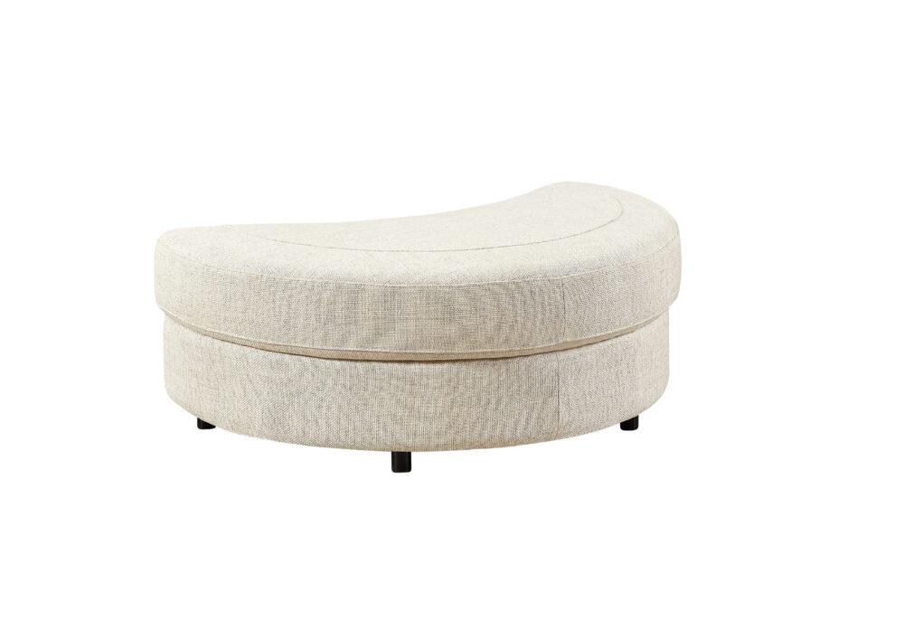Cuddle Swivel Chair & Ottoman in Astral Almond Fabric - Image 12