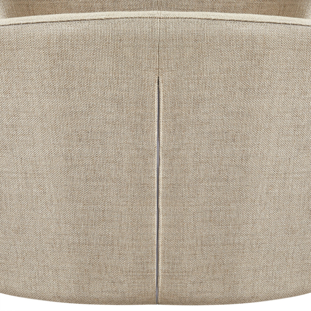 Cuddle Swivel Chair & Ottoman in Astral Almond Fabric - Image 10