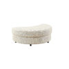 Cuddle Chair Ottoman in Astral Almond Fabric
