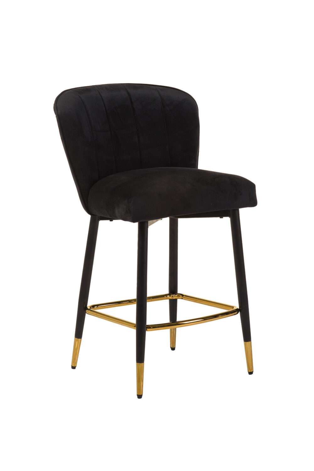 Monroe Stool Set of 2 - Black Velvet