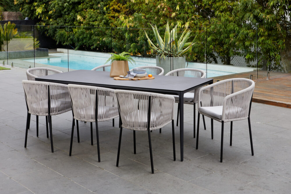 Harmony Large Dining Table - Cement Ceramic - Image 2