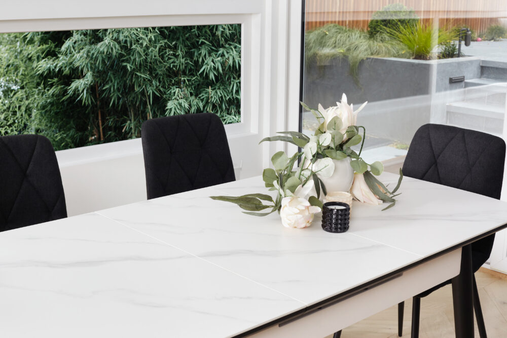 Unity Extension Dining Table - Snow White Ceramic - Image 13