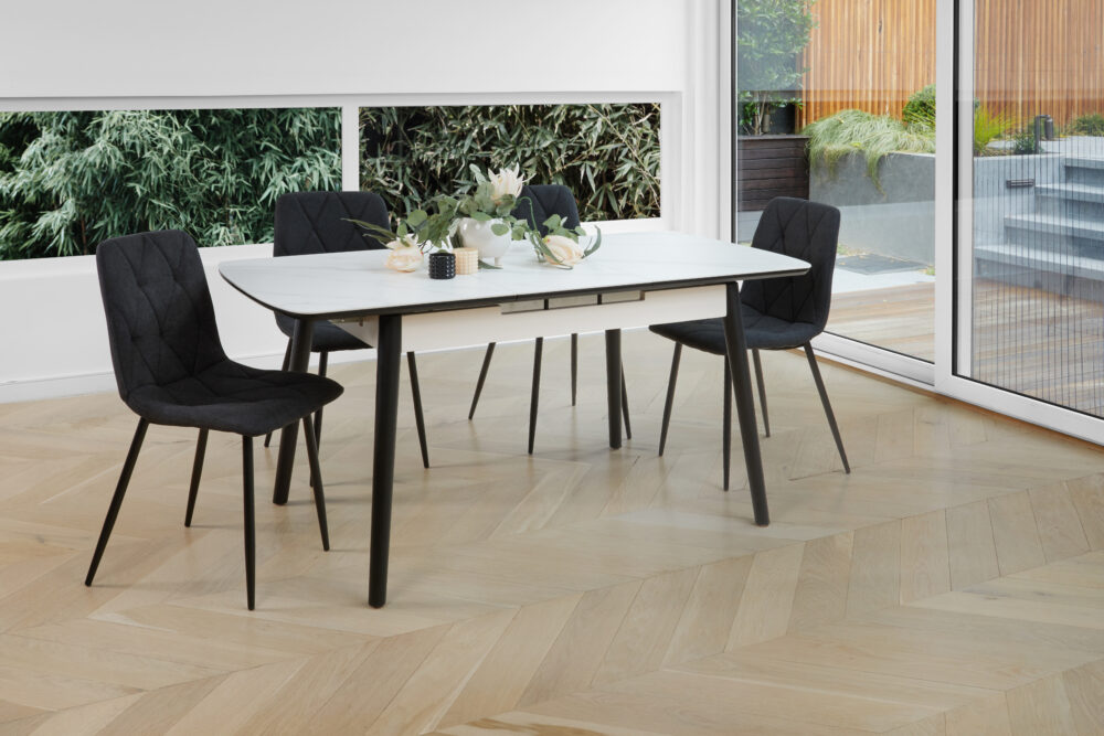Unity Extension Dining Table - Snow White Ceramic - Image 10