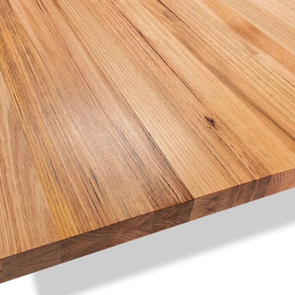 Panama dining table top messmate close up