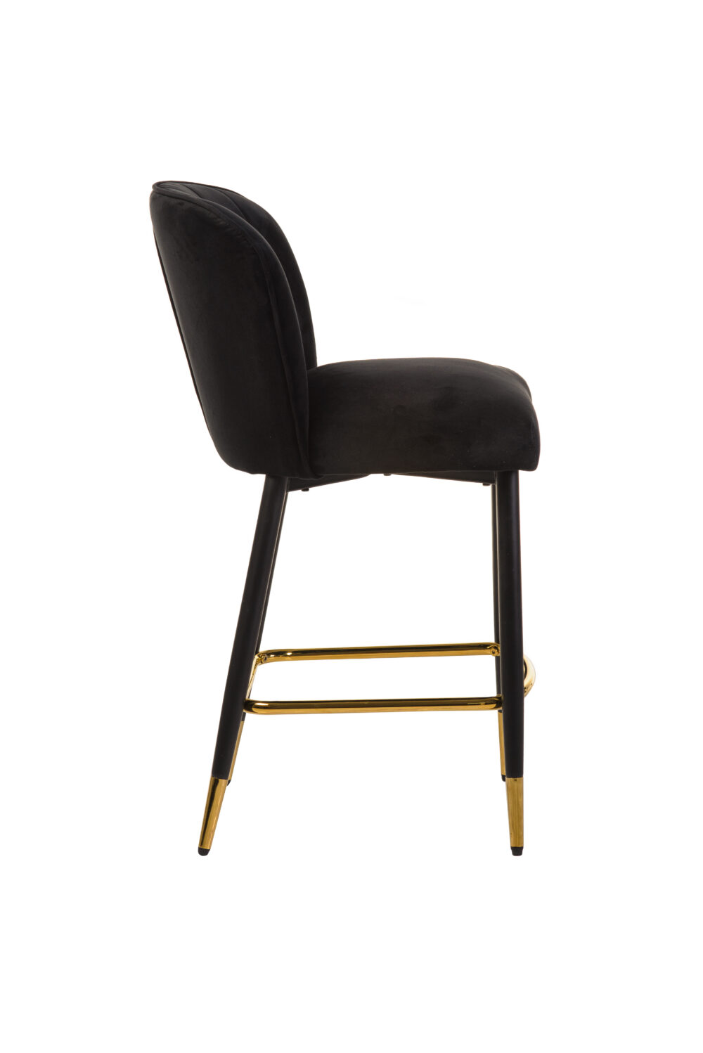 Monroe Stool Set of 2 - Black Velvet - Image 3