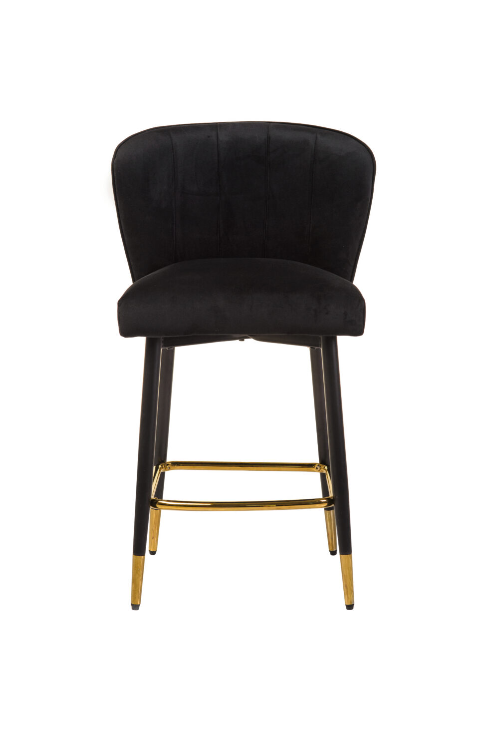 Monroe Stool Set of 2 - Black Velvet - Image 2