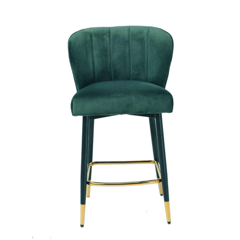 Monroe Stool Set of 2 - Emerald Velvet