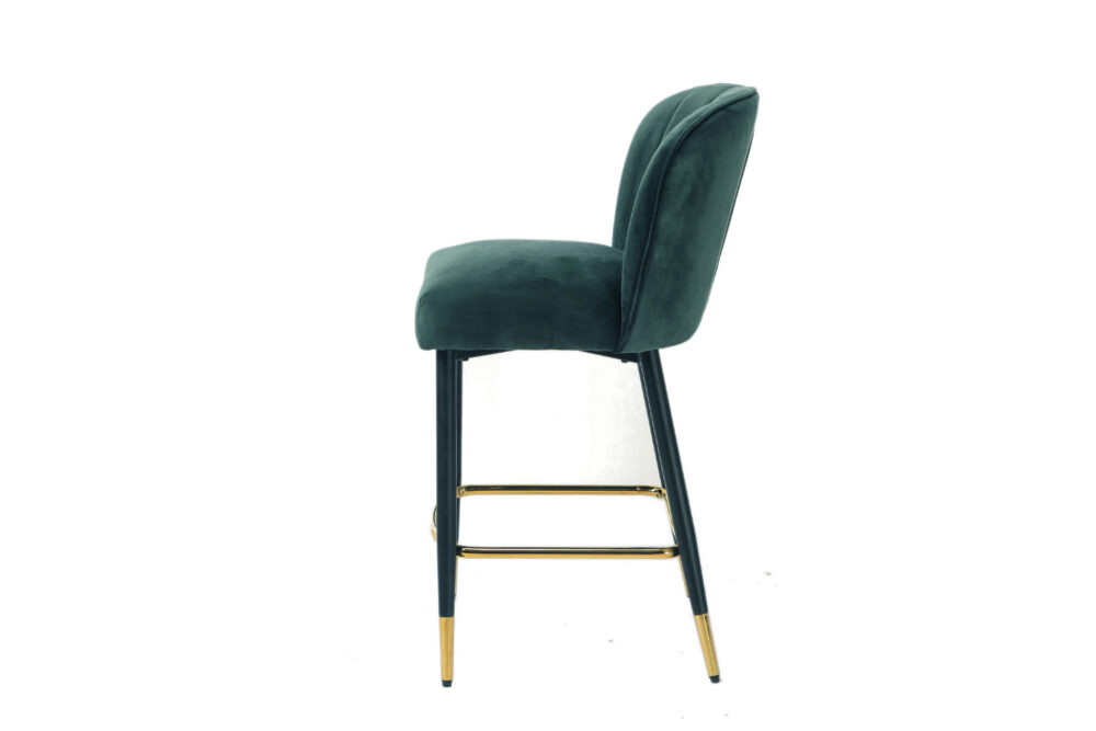 Monroe Stool Set of 2 - Emerald Velvet - Image 3