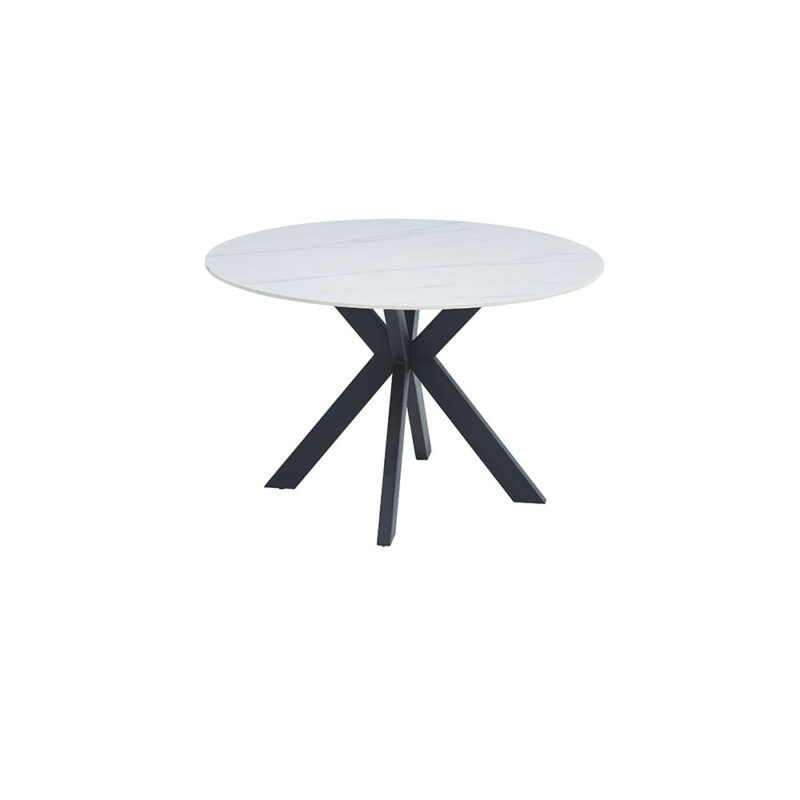 Lucca Round Dining Table - Snow White