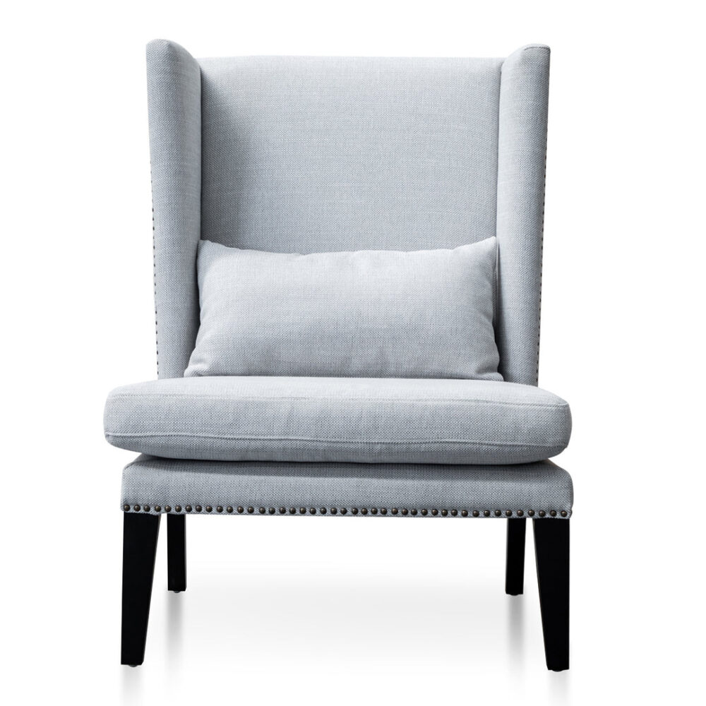 Mercer Lounge Wingback Chair in Light Texture Grey - Image 3