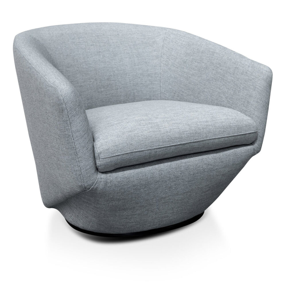 Donna Fabric Lounge Chair - Light Grey - Image 5