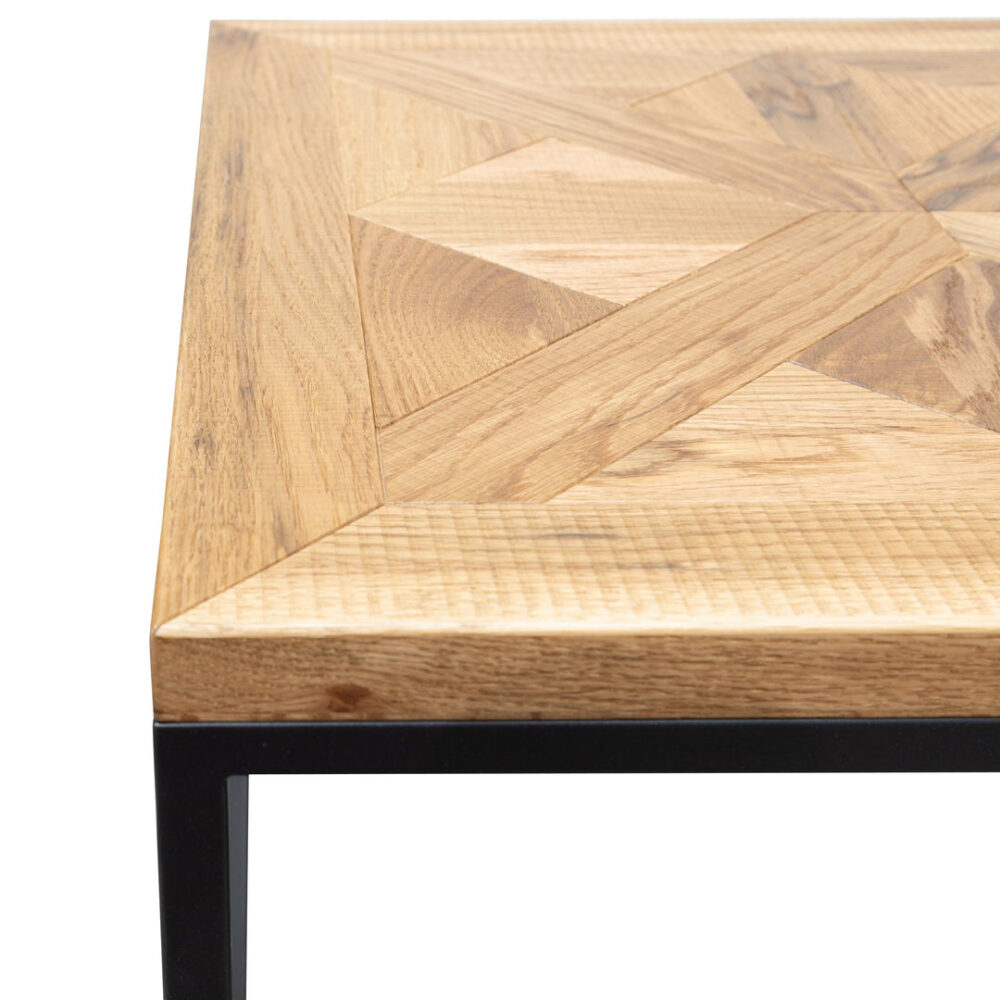 Percy 114cm Coffee Table - European Knotty Oak and Peppercorn - Image 7