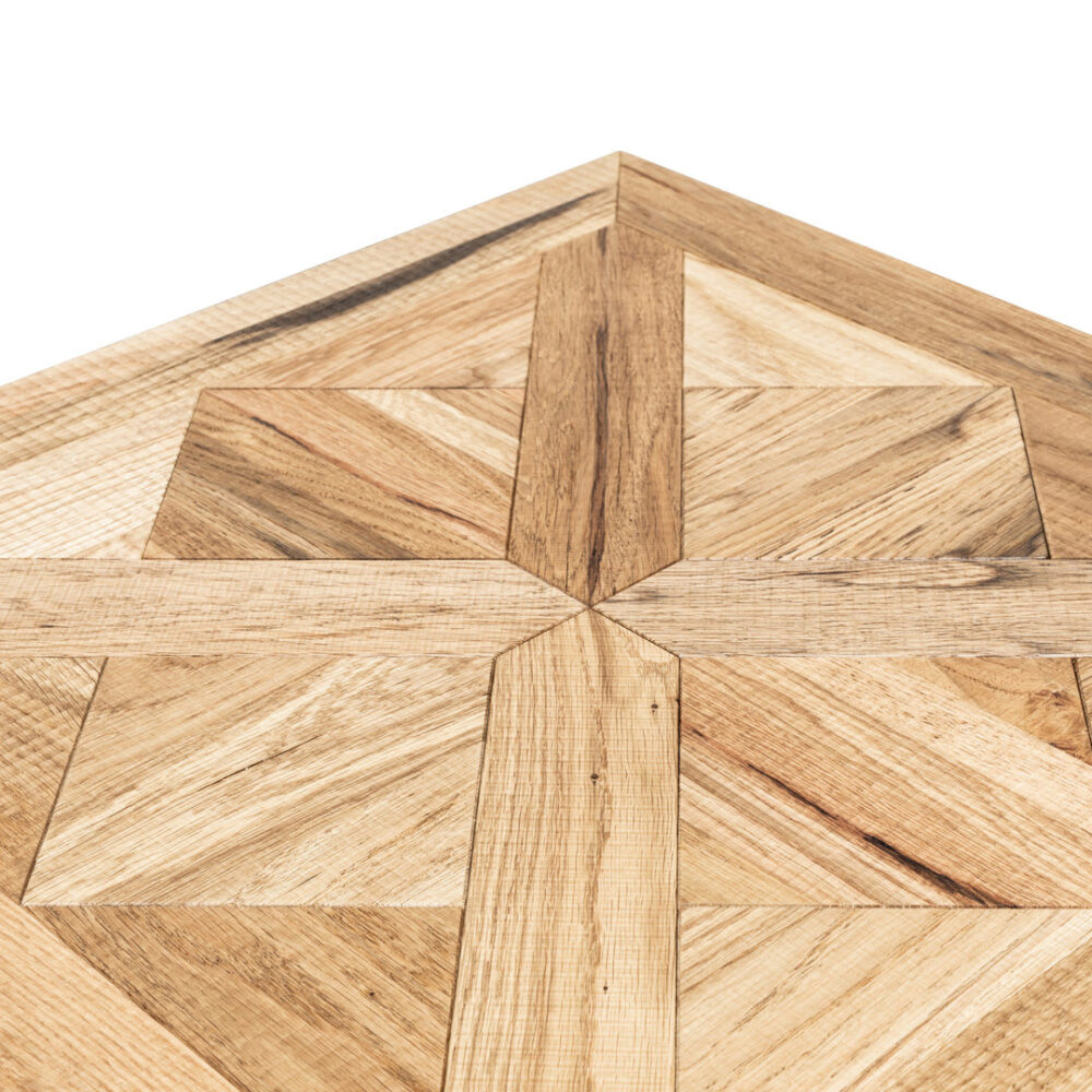 Percy 114cm Coffee Table - European Knotty Oak and Peppercorn - Image 9