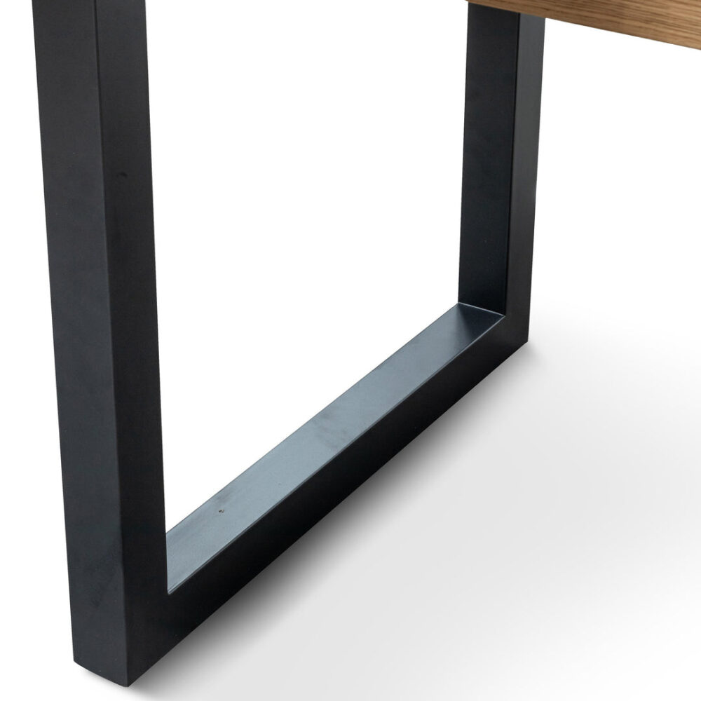 Percy 4-6 Seater Extendable Dining Table - European Knotty Oak and Peppercorn - Image 13