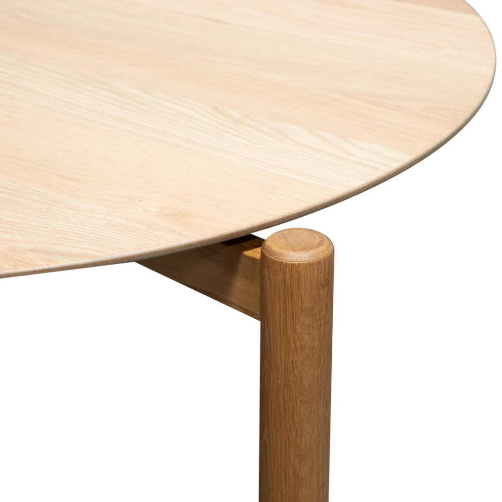 Nest Of Holloway Wooden Round Coffee Table - Natural - Image 6