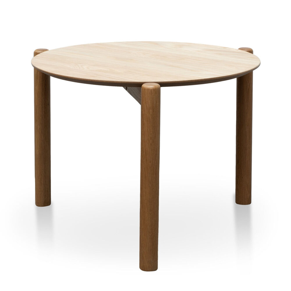 Nest Of Holloway Wooden Round Coffee Table - Natural - Image 5