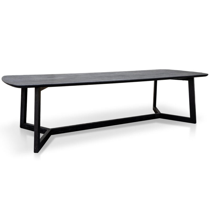 Massey 3m Wooden Dining Table - Black