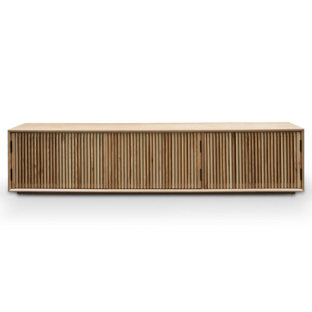 Dahlia 2m Wooden TV Entertainment Unit - Natural Ash - Image 5