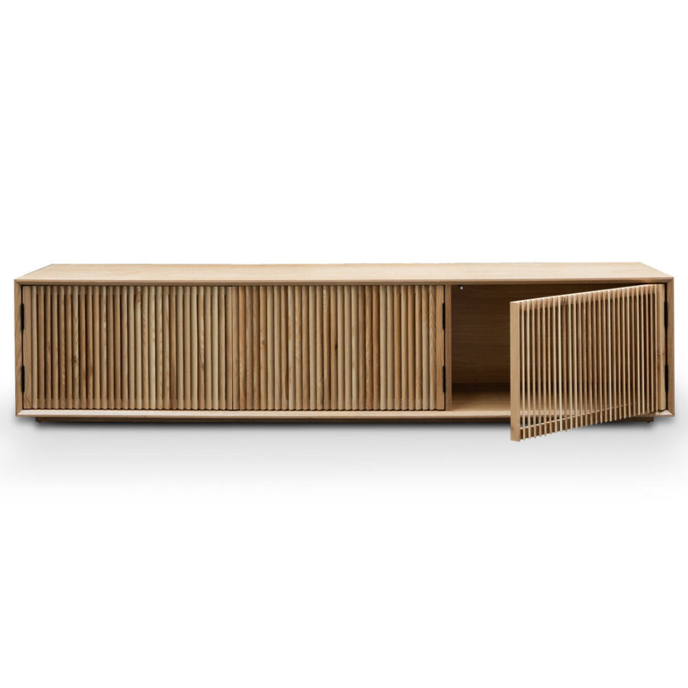 Dahlia 2m Wooden TV Entertainment Unit - Natural Ash - Image 6
