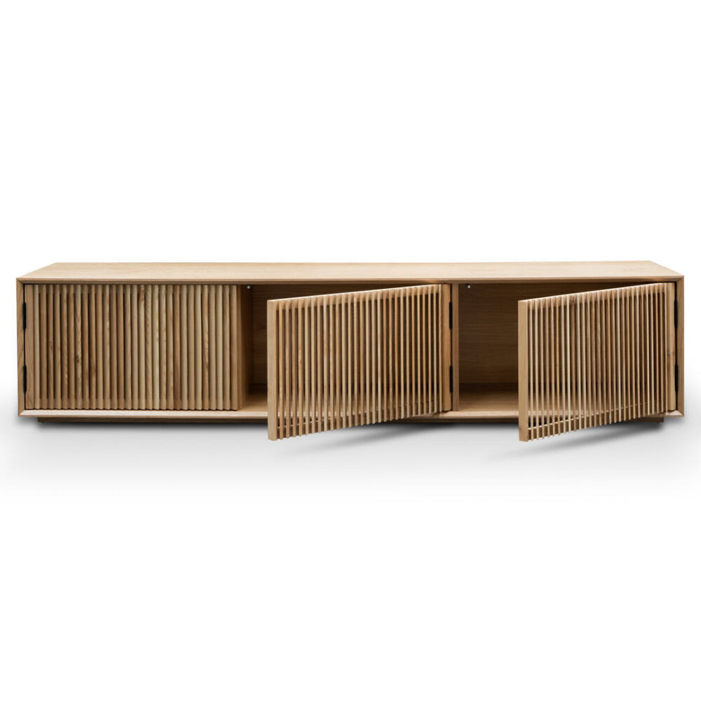 Dahlia 2m Wooden TV Entertainment Unit - Natural Ash - Image 7