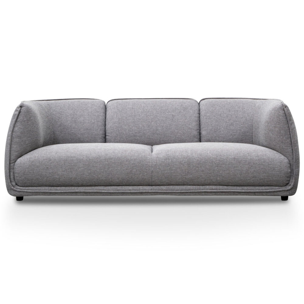 Chapman 3 Seater Fabric Sofa- Graphite Grey - Image 2