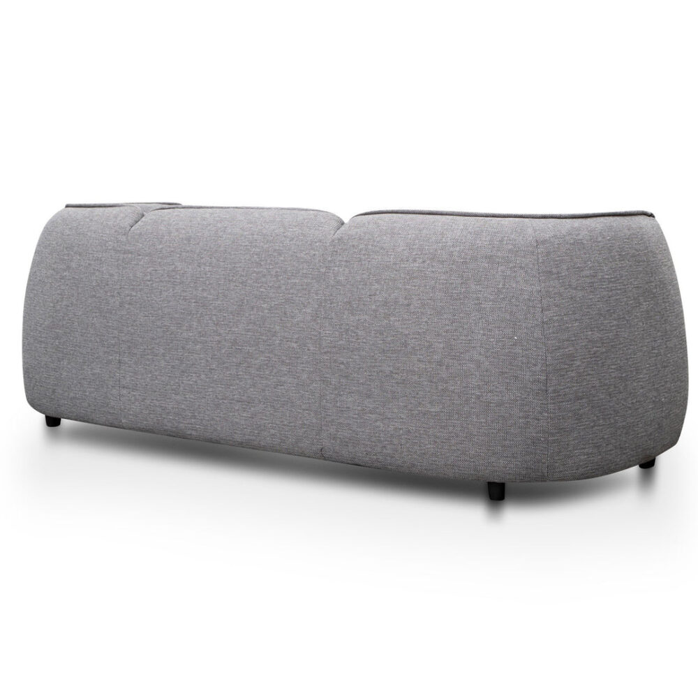 Chapman 3 Seater Fabric Sofa- Graphite Grey - Image 5