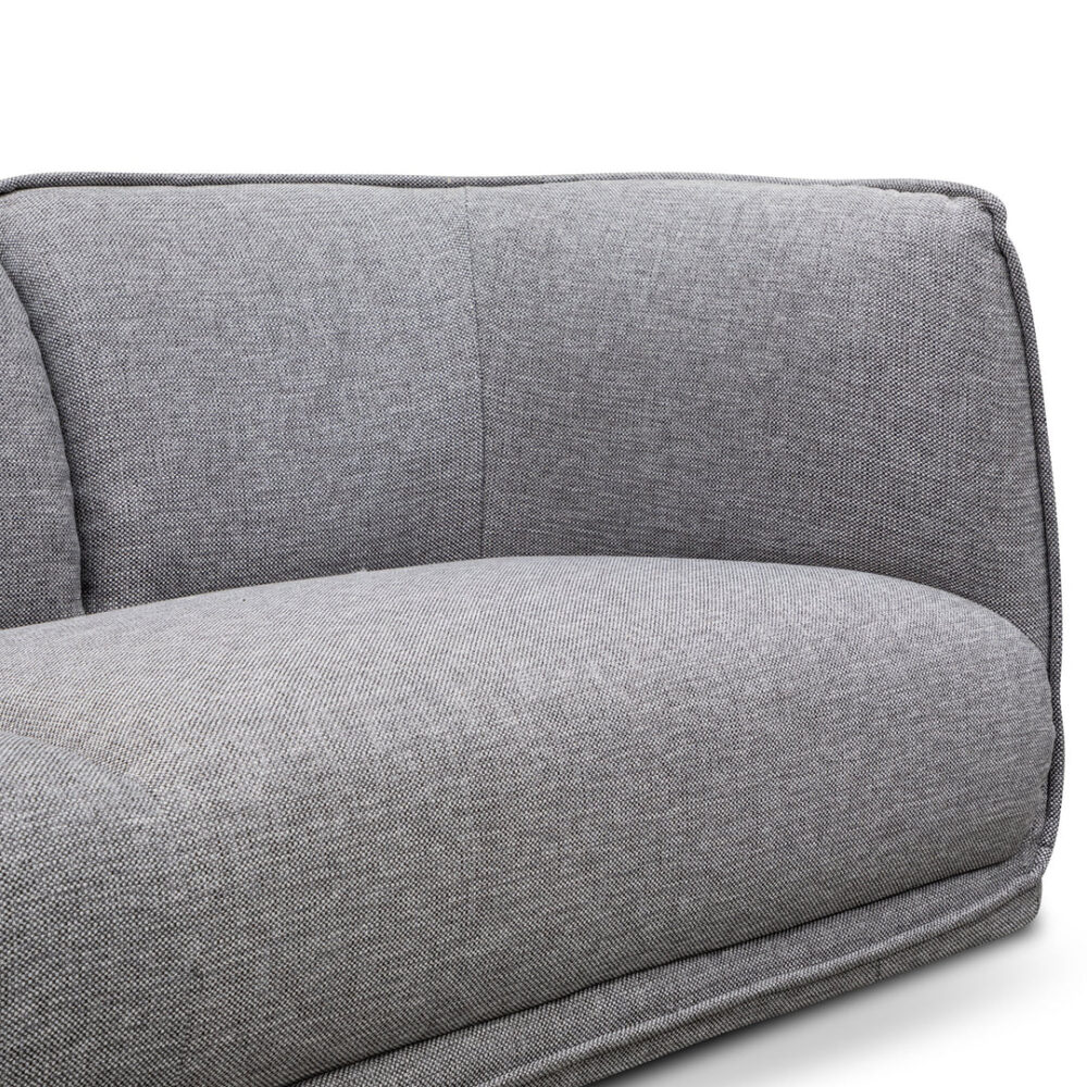 Chapman 3 Seater Fabric Sofa- Graphite Grey - Image 7