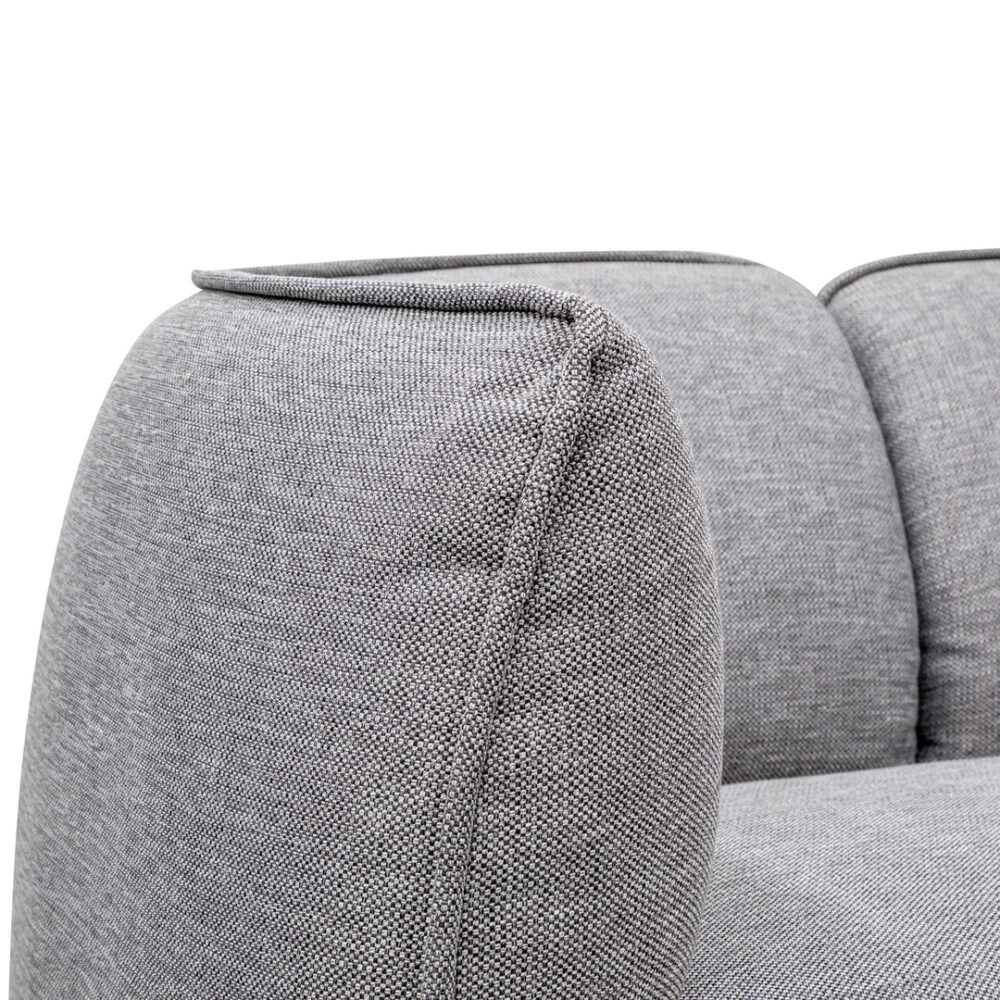 Chapman 3 Seater Fabric Sofa- Graphite Grey - Image 8