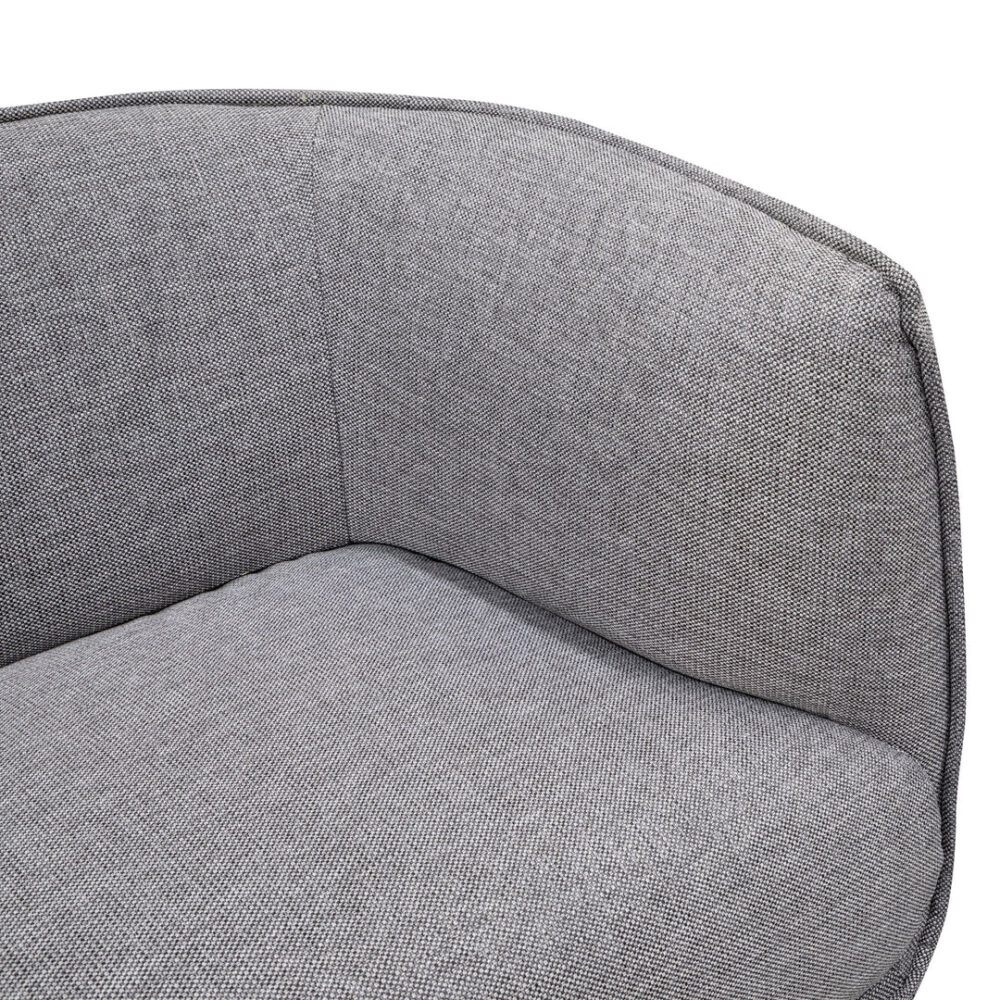 Chapman 3 Seater Fabric Sofa- Graphite Grey - Image 9
