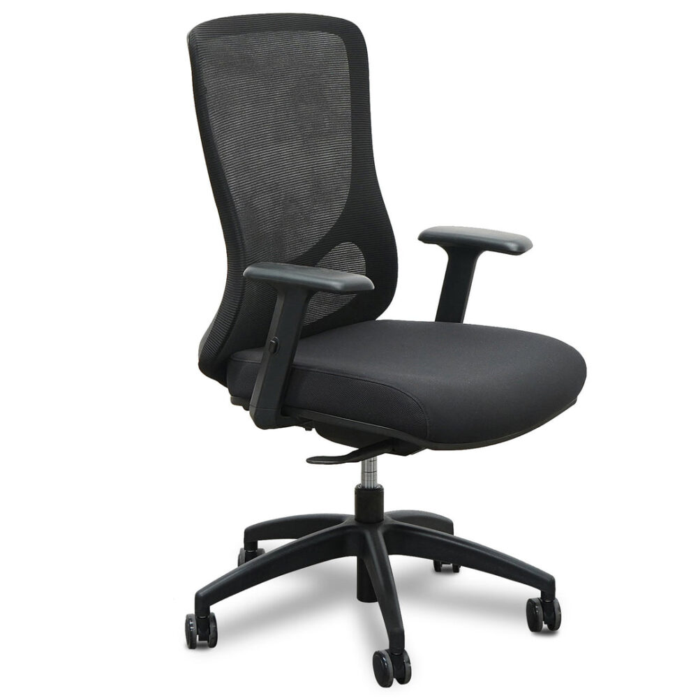 Braddon Mesh Office Chair - Black - Image 3