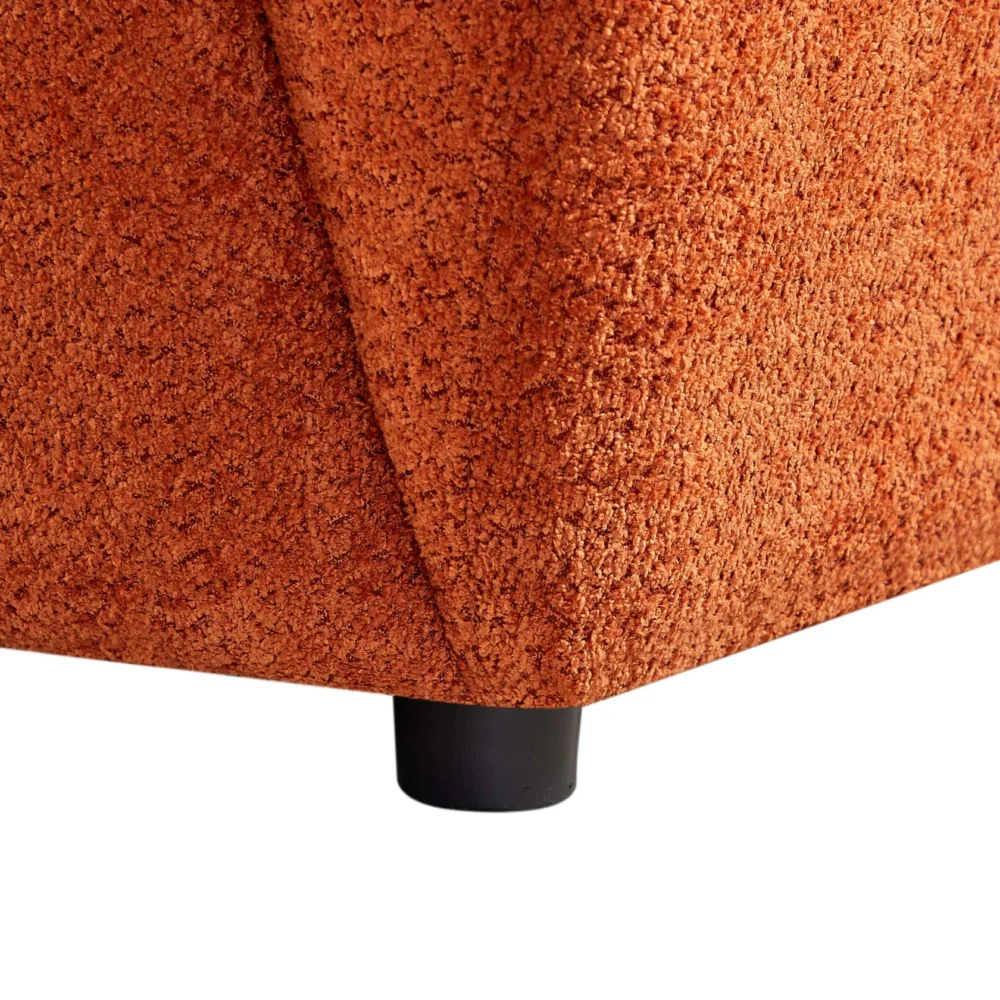 Ador 3 Seater Sofa - Boucle Tangerine – SOLD OUT - Image 3