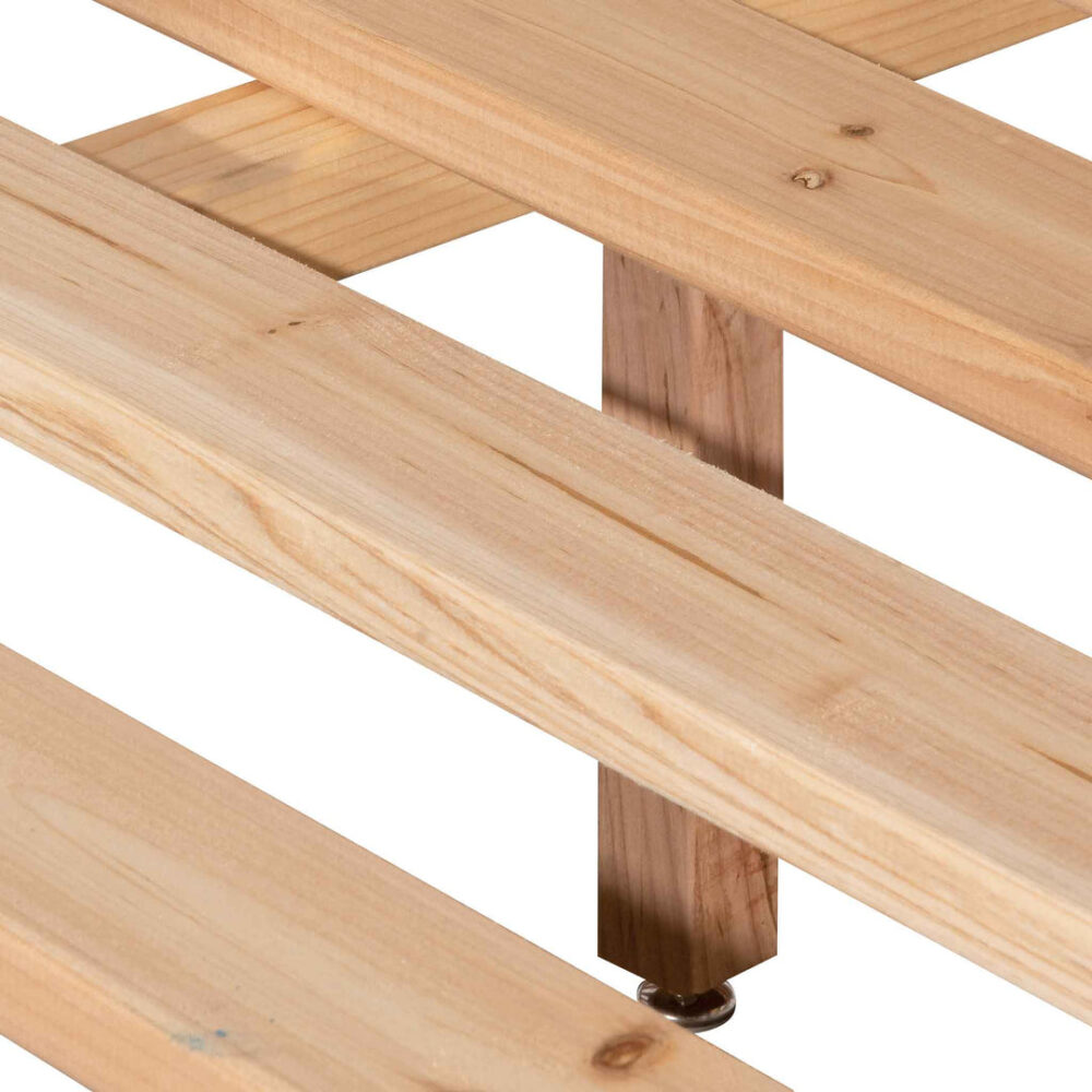 Amparo King Bed Frame - Messmate - Image 8