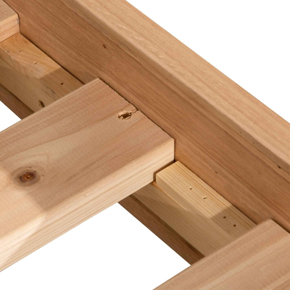 Amparo King Bed Frame - Messmate - Image 7
