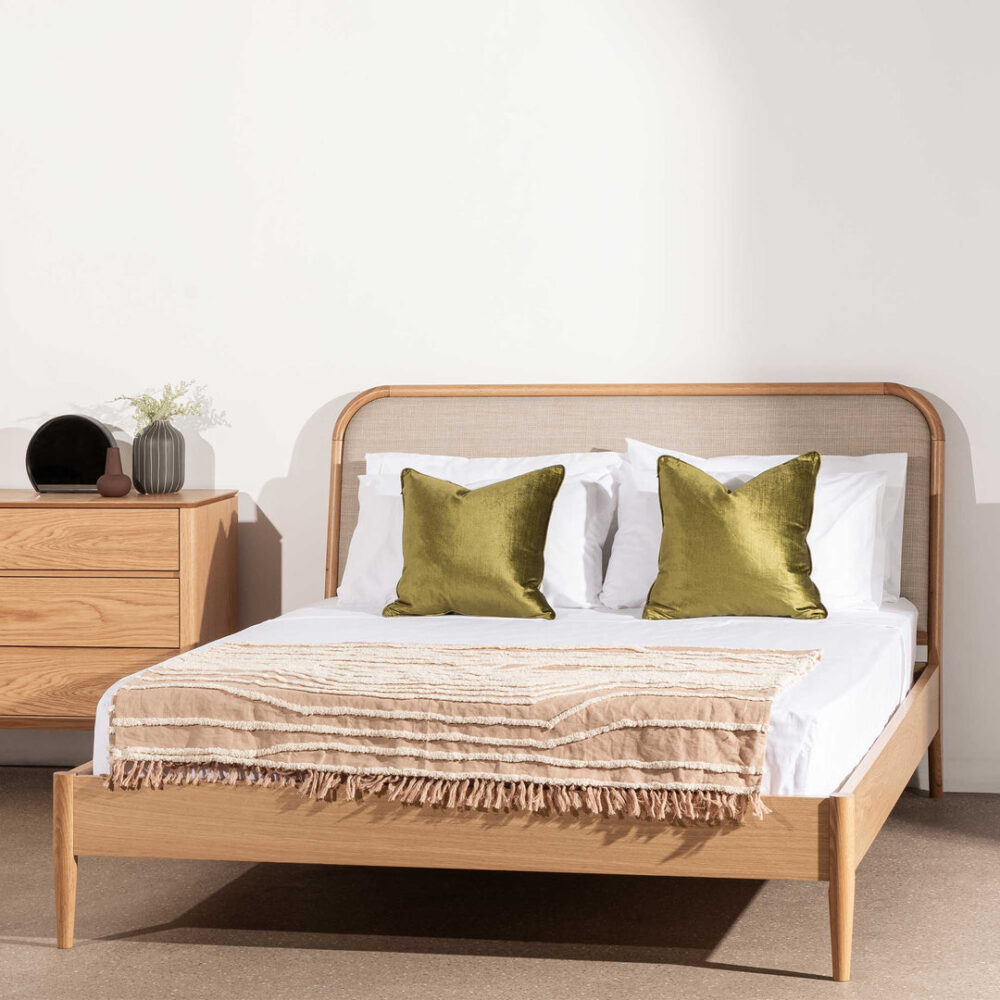 Asta Queen Bed - Beige - Image 2