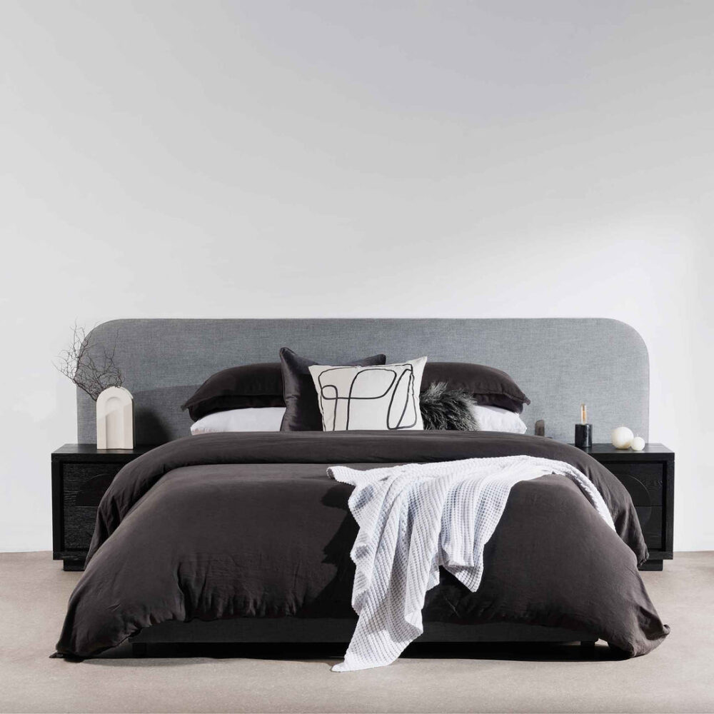 Greta Queen Bed Frame - Flint Grey - Image 2