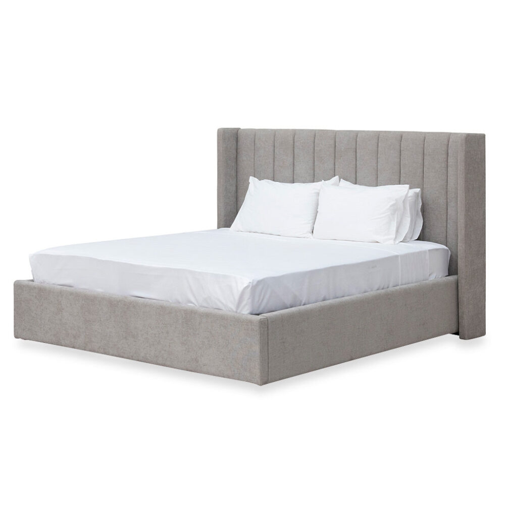 Hillsdale Wide Base Queen Bed Frame - Oyster Beige