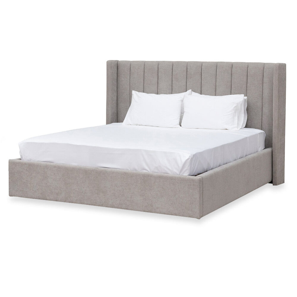 Hillsdale Wide Base Queen Bed Frame - Oyster Beige - Image 3