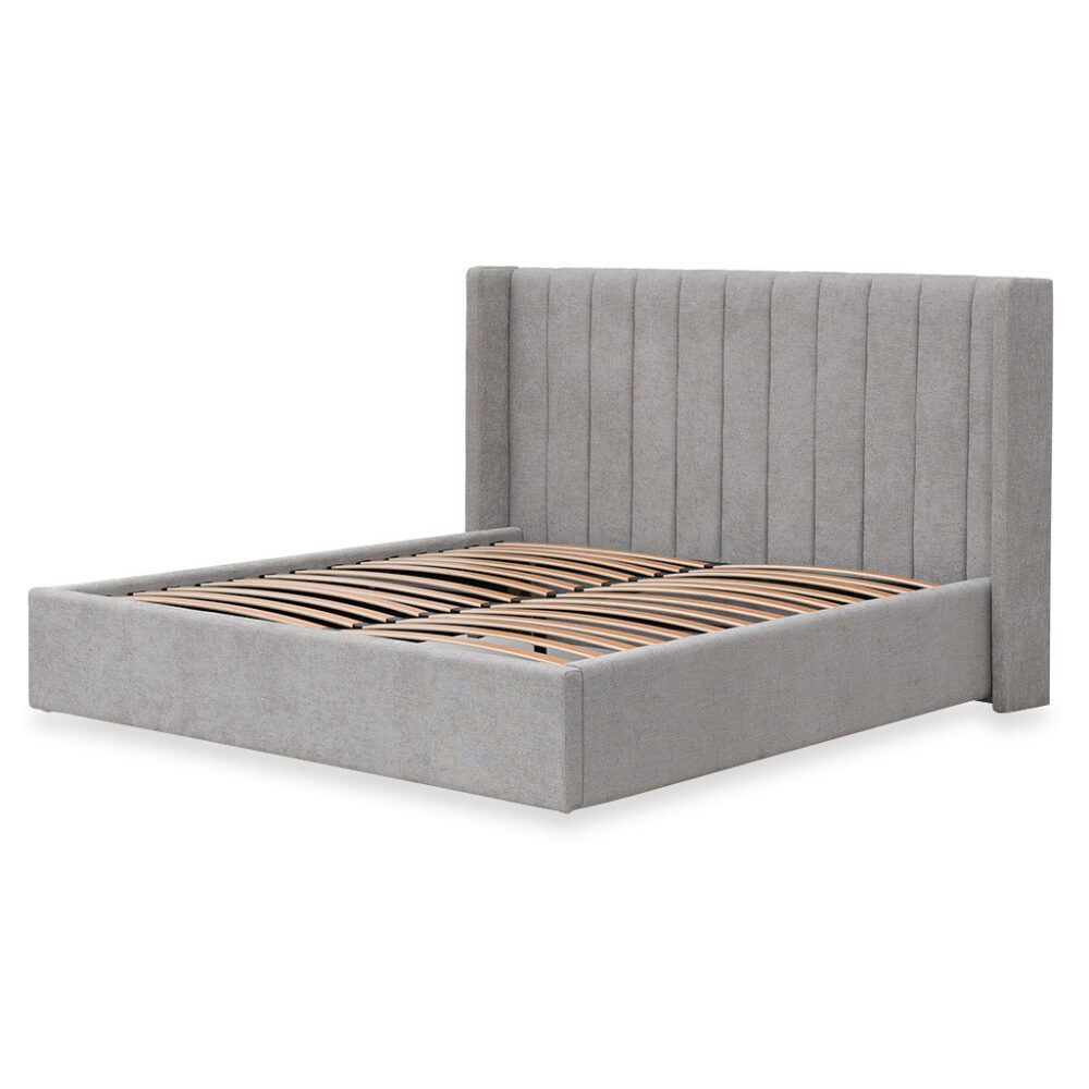 Hillsdale Wide Base Queen Bed Frame - Oyster Beige - Image 4
