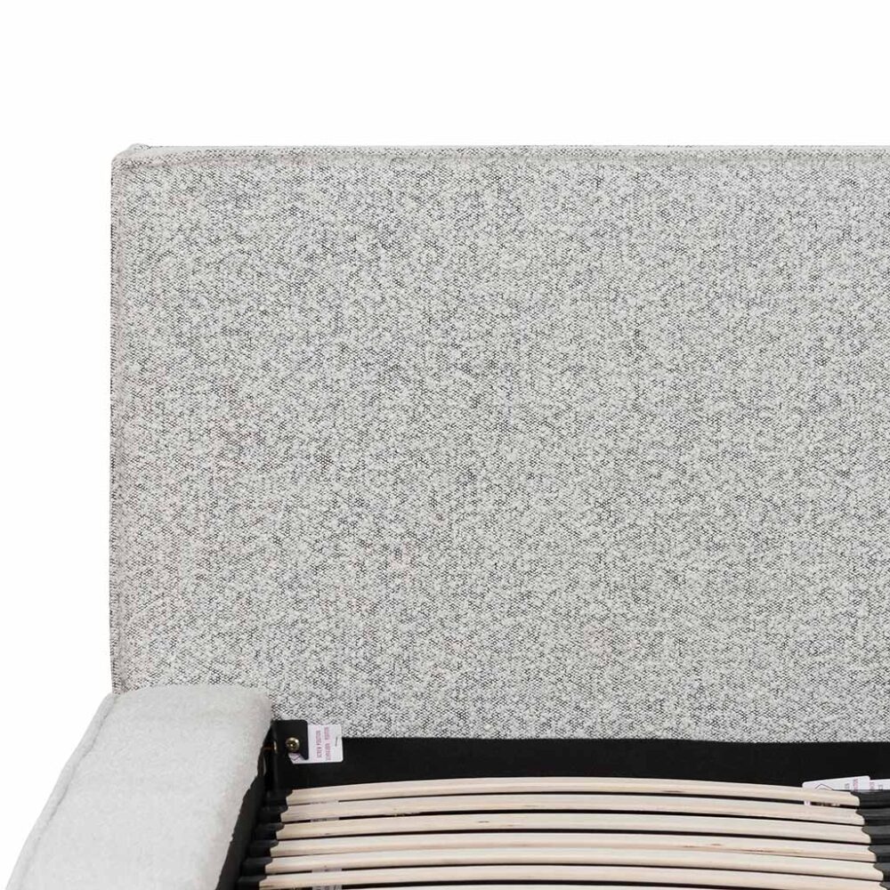 Castillo Queen Bed Frame - Pepper Boucle - Image 7