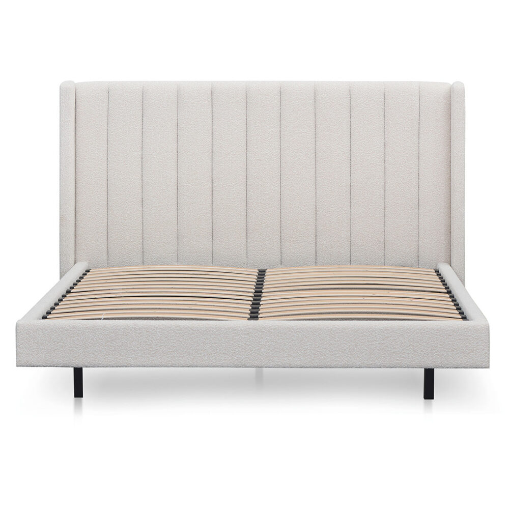 Hillsdale King Bed Frame - Snow Boucle - Image 2