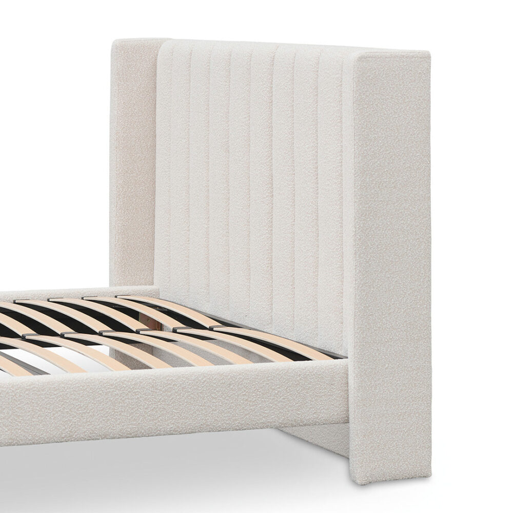 Hillsdale King Bed Frame - Snow Boucle - Image 8