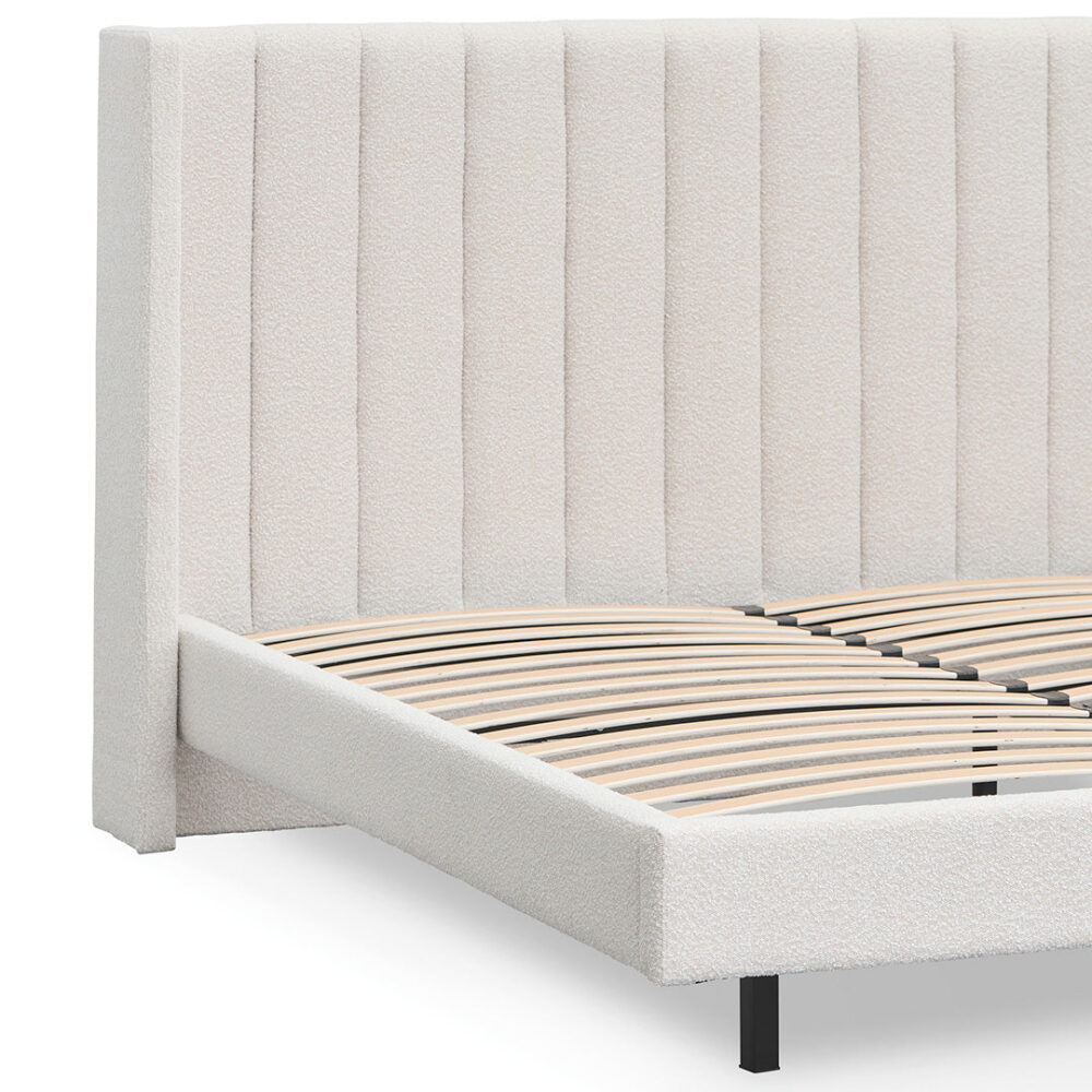 Hillsdale King Bed Frame - Snow Boucle - Image 12