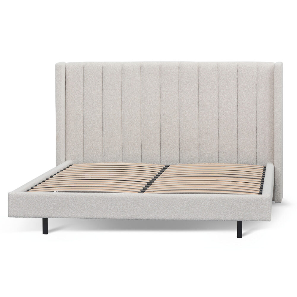 Hillsdale King Bed Frame - Snow Boucle - Image 4