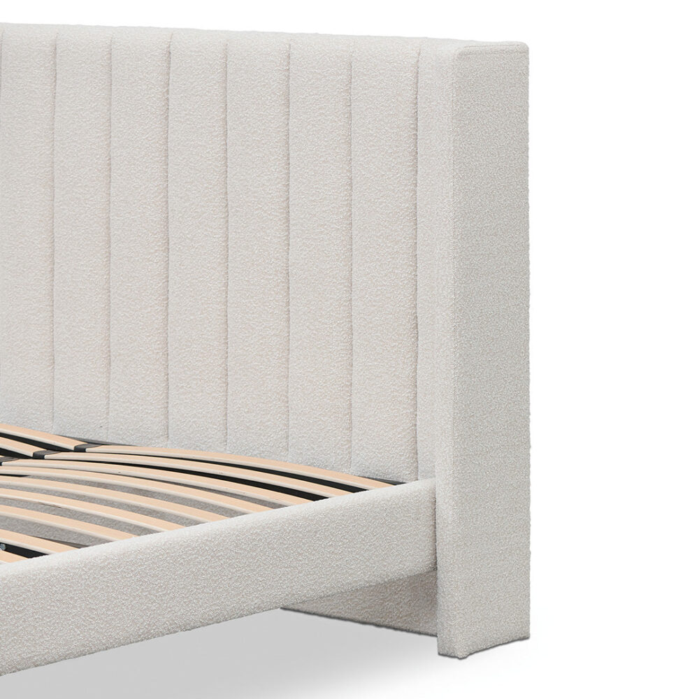 Hillsdale King Bed Frame - Snow Boucle - Image 5