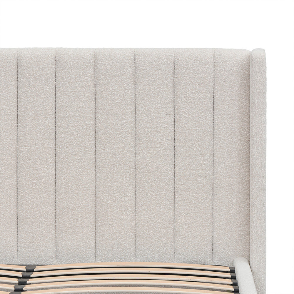 Hillsdale King Bed Frame - Snow Boucle - Image 11