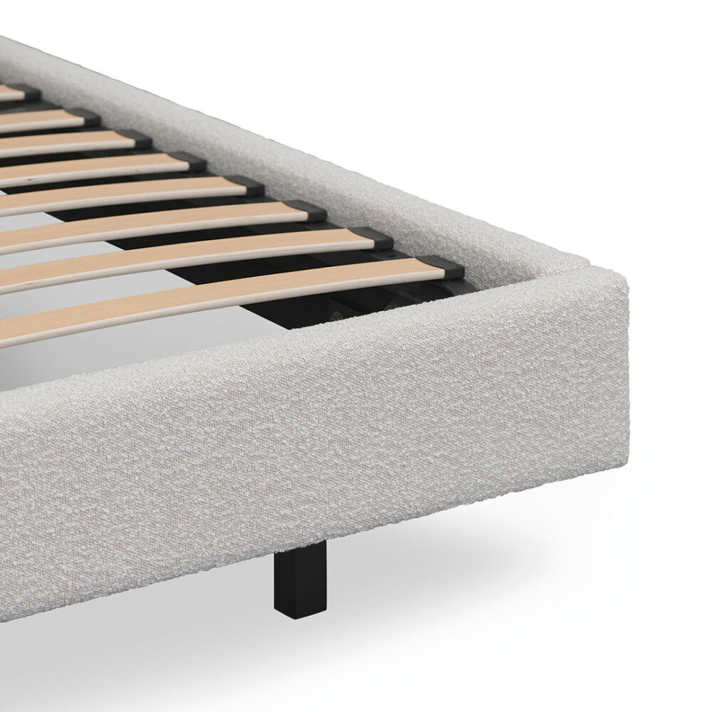Hillsdale King Bed Frame - Snow Boucle - Image 7
