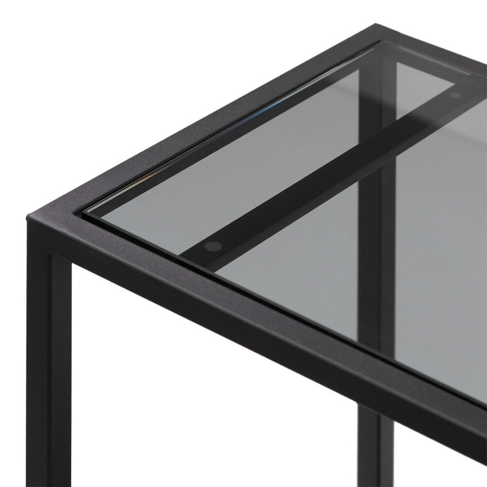 Luigi Glass Bar Cart - Black - Image 6