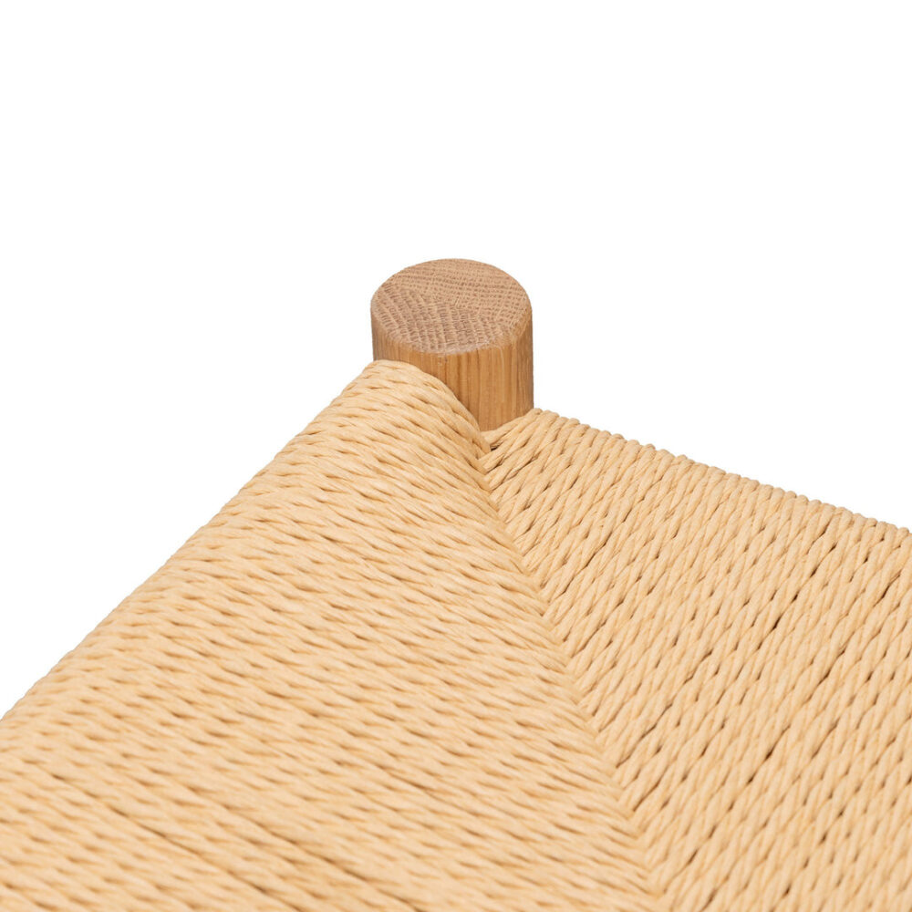 Erika 65cm Rattan Bar Stool - Natural - Image 5